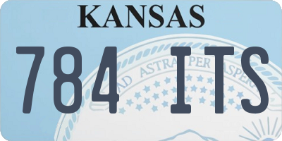 KS license plate 784ITS