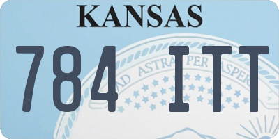 KS license plate 784ITT