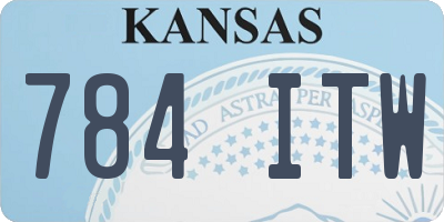 KS license plate 784ITW