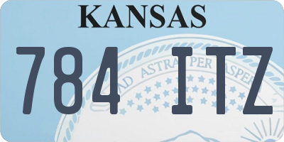 KS license plate 784ITZ