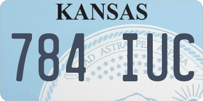 KS license plate 784IUC