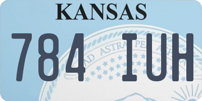 KS license plate 784IUH