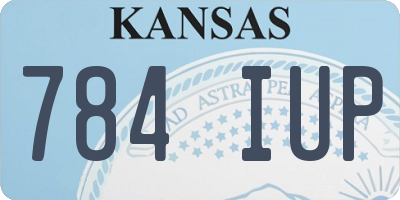 KS license plate 784IUP