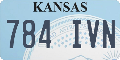KS license plate 784IVN