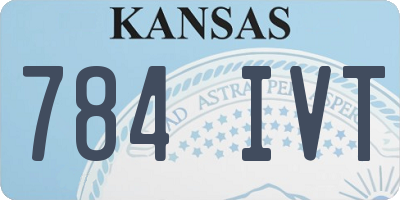 KS license plate 784IVT