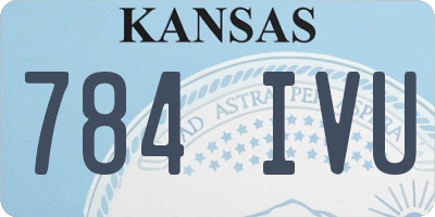 KS license plate 784IVU