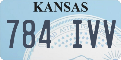 KS license plate 784IVV