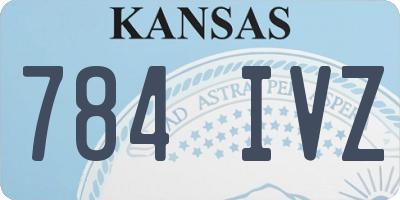 KS license plate 784IVZ