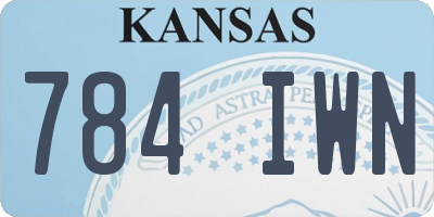 KS license plate 784IWN