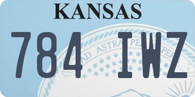 KS license plate 784IWZ