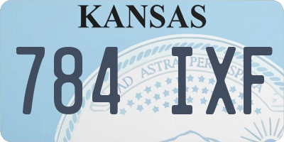 KS license plate 784IXF