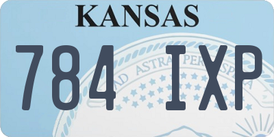 KS license plate 784IXP