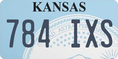 KS license plate 784IXS