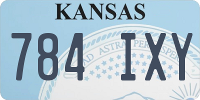 KS license plate 784IXY