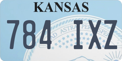 KS license plate 784IXZ