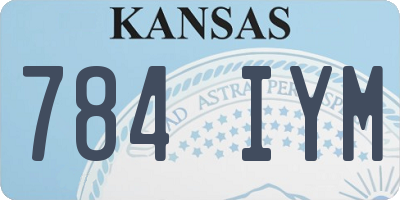 KS license plate 784IYM