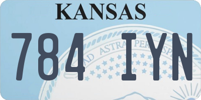 KS license plate 784IYN