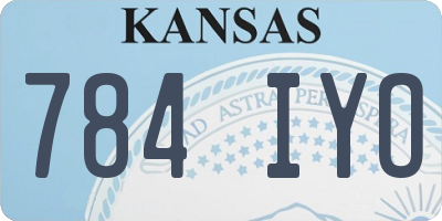 KS license plate 784IYO