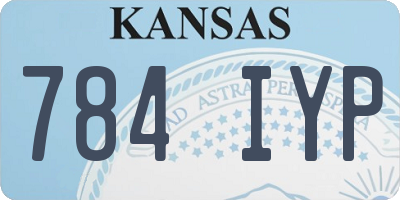 KS license plate 784IYP
