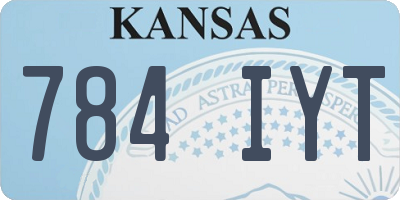KS license plate 784IYT