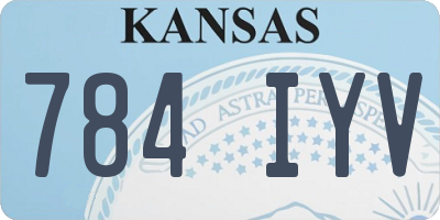 KS license plate 784IYV