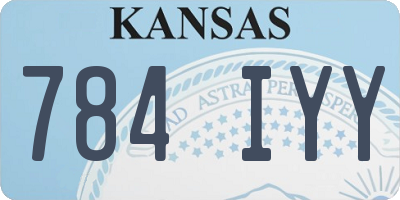KS license plate 784IYY