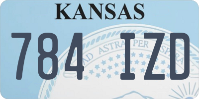 KS license plate 784IZD