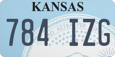 KS license plate 784IZG