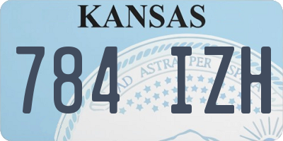 KS license plate 784IZH
