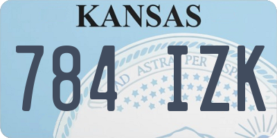 KS license plate 784IZK