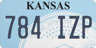 KS license plate 784IZP
