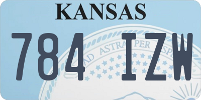 KS license plate 784IZW
