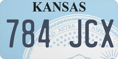 KS license plate 784JCX