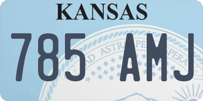 KS license plate 785AMJ