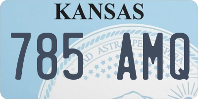 KS license plate 785AMQ
