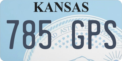 KS license plate 785GPS