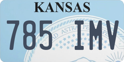 KS license plate 785IMV