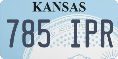 KS license plate 785IPR
