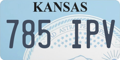KS license plate 785IPV