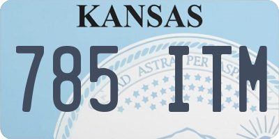 KS license plate 785ITM