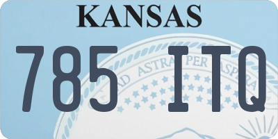 KS license plate 785ITQ