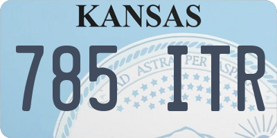 KS license plate 785ITR