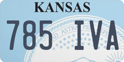 KS license plate 785IVA