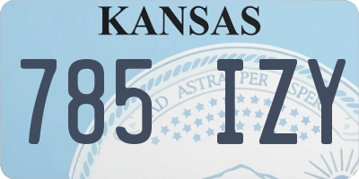KS license plate 785IZY