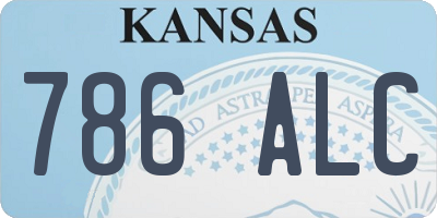 KS license plate 786ALC