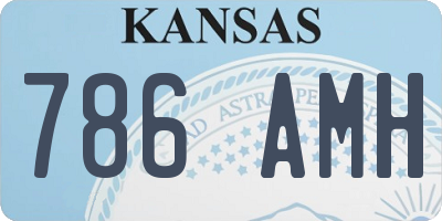 KS license plate 786AMH
