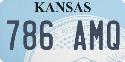 KS license plate 786AMQ