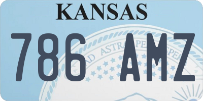 KS license plate 786AMZ