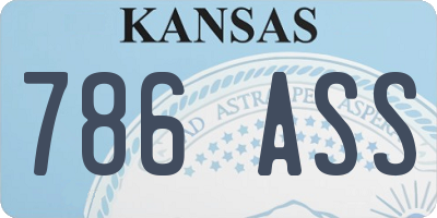 KS license plate 786ASS