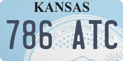 KS license plate 786ATC